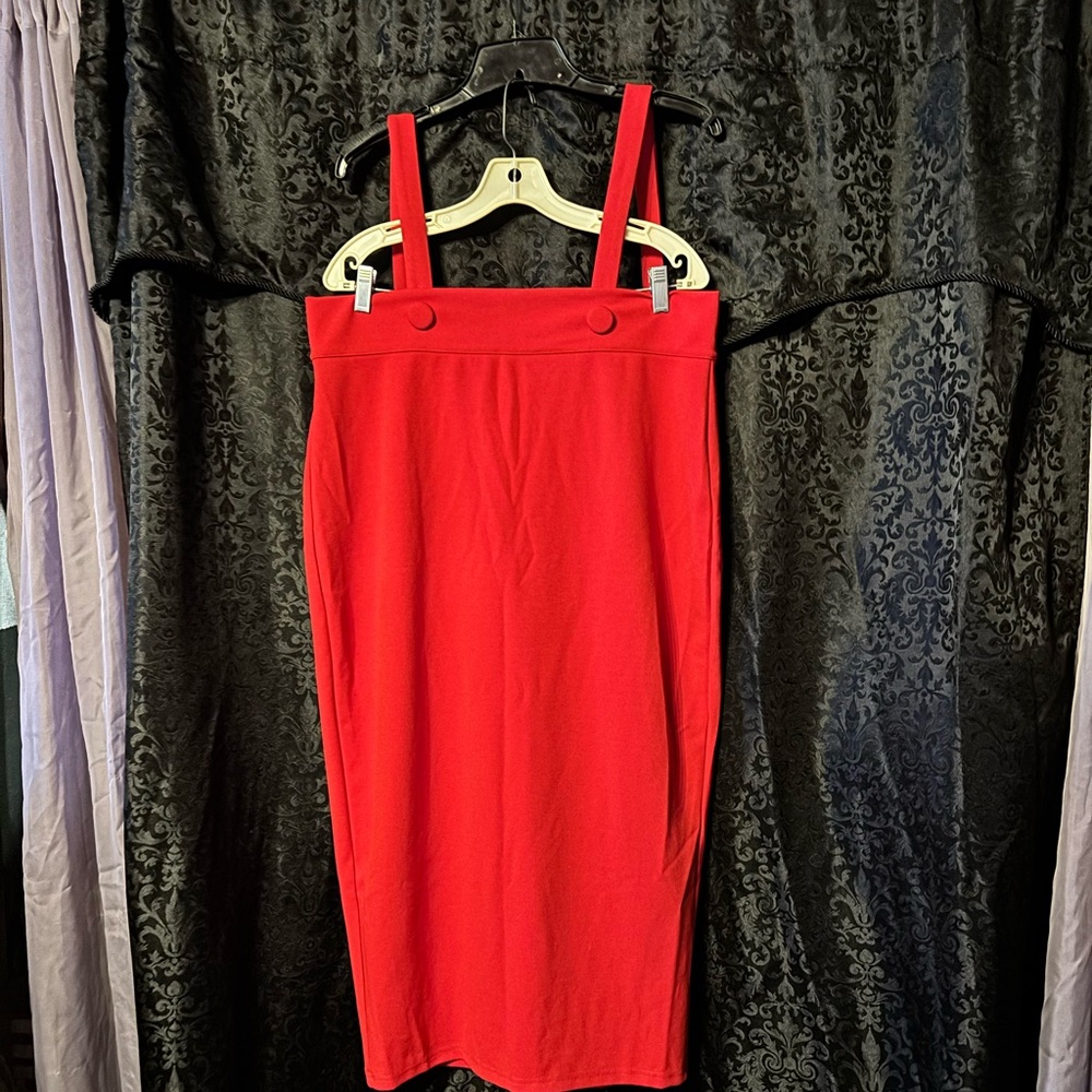 Elegant Red Women's Dress